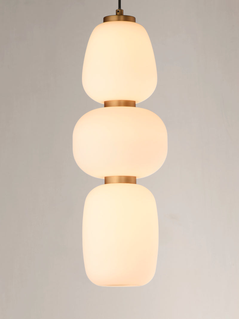 ET2 E25067-92BKGLD Soji 18" LED Pendant | Black / Gold