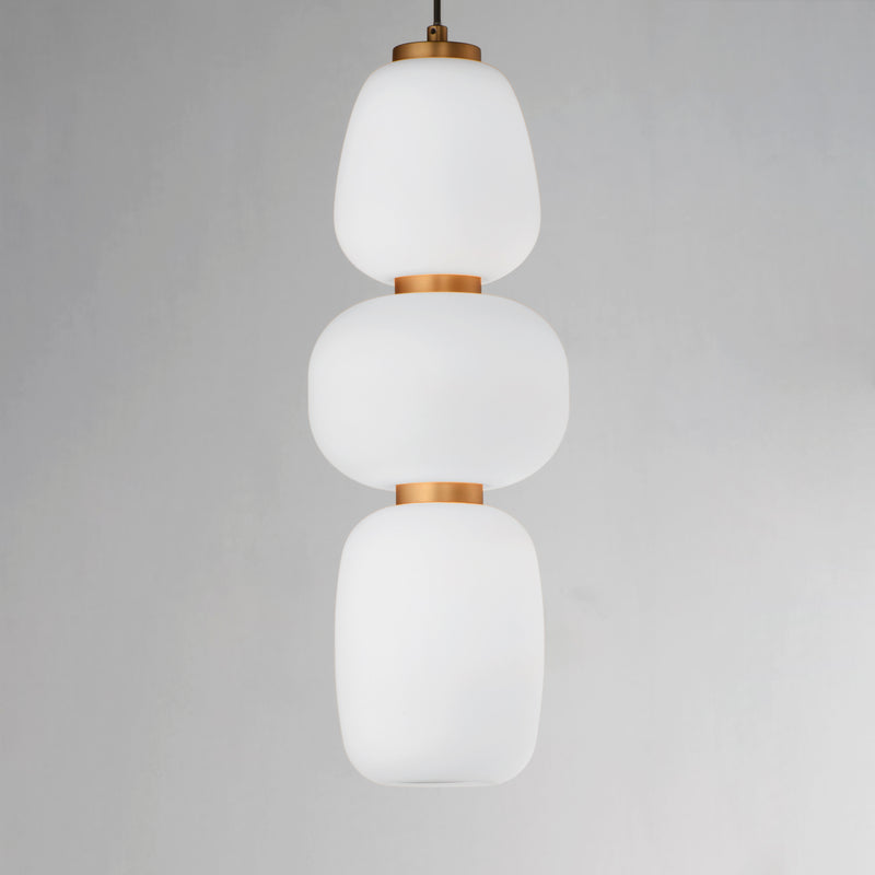 ET2 E25067-92BKGLD Soji 18" LED Pendant | Black / Gold