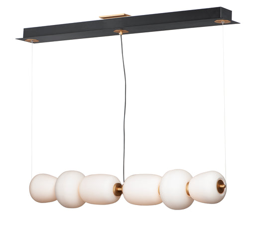ET2 E25068-92BKGLD Soji 40" LED Linear Pendant | Black / Gold