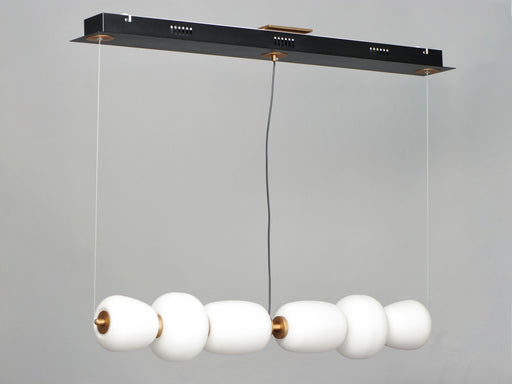 ET2 E25068-92BKGLD Soji 40" LED Linear Pendant | Black / Gold