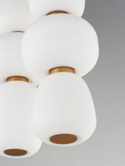 ET2 E25069-92BKGLD Soji 3 Light LED Pendant | Black / Gold