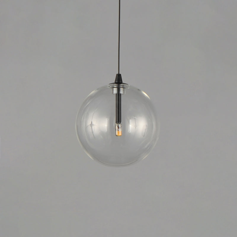 ET2 E25071-18BK Global 1 Light LED Pendant | Black