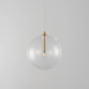ET2 E25071-18NAB Global 1 Light LED Pendant | Natural Aged Brass