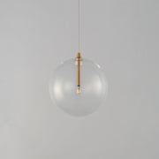 ET2 E25071-18NAB Global 1 Light LED Pendant | Natural Aged Brass