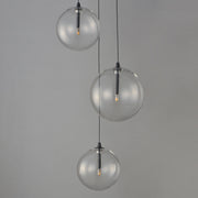 ET2 E25073-18BK Global 3 Light LED Pendant | Black