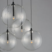 ET2 E25077-18BK Global 9 Light LED Chandelier | Black