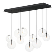 ET2 E25079-18BK Global 10 Light LED Pendant | Black