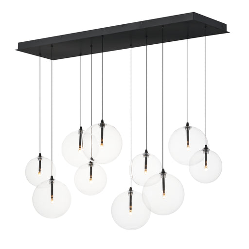 ET2 E25079-18BK Global 10 Light LED Pendant | Black