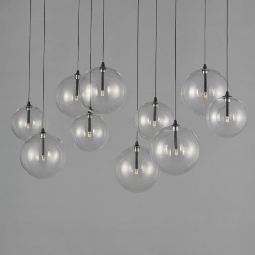 ET2 E25079-18BK Global 10 Light LED Pendant | Black