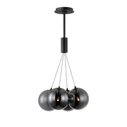 ET2 E25084-142BK Burst 4 Light LED Pendant Smoke | Black