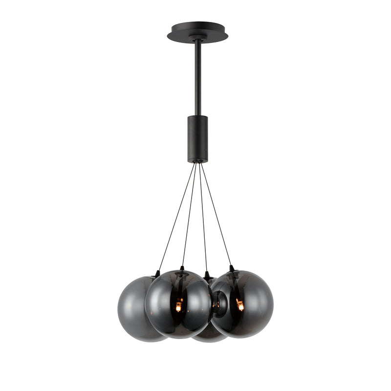 ET2 E25084-142BK Burst 4 Light LED Pendant Smoke | Black