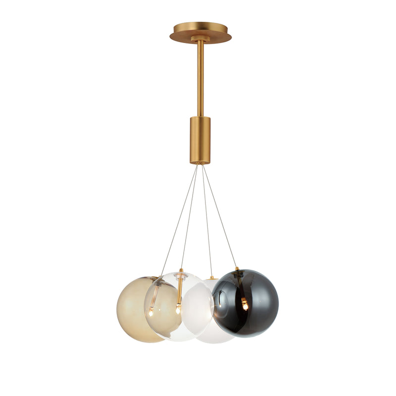 ET2 E25084-148GLD Burst 4 Light LED Pendant Mixed | Gold