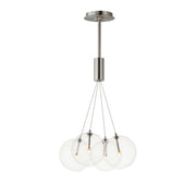ET2 E25084-18SN Burst 4 Light LED Pendant Clear | Satin Nickel