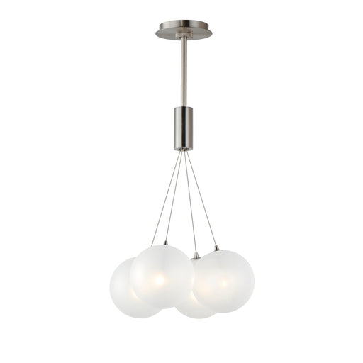 ET2 E25084-54SN Burst 4 Light LED Pendant Frost | Satin Nickel
