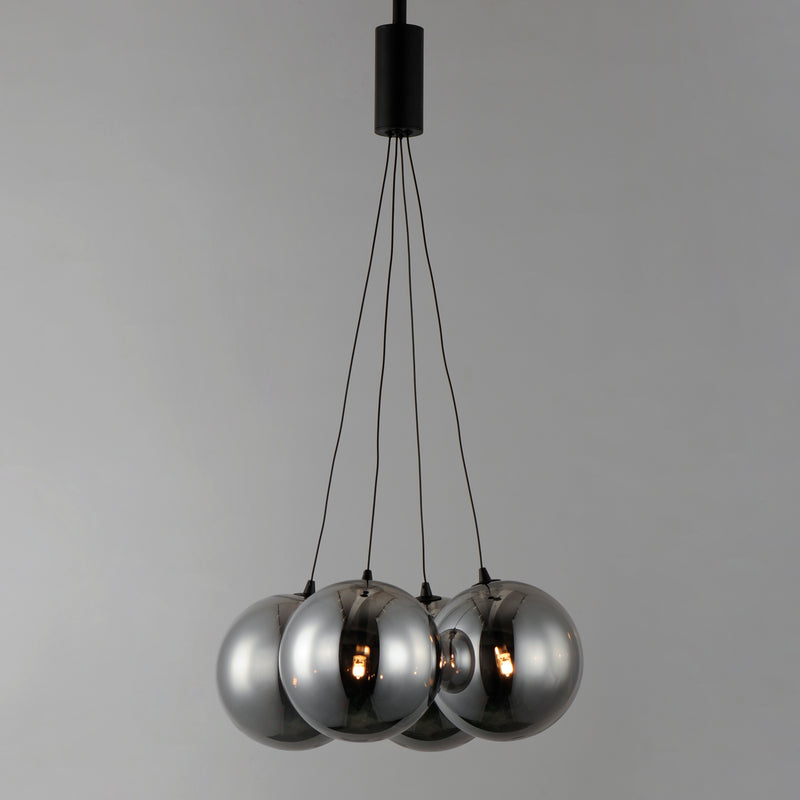 ET2 E25084-142BK Burst 4 Light LED Pendant Smoke | Black