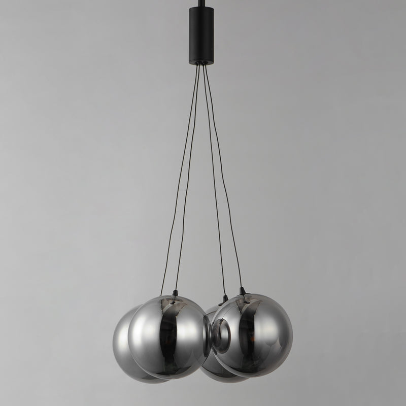 ET2 E25084-142BK Burst 4 Light LED Pendant Smoke | Black