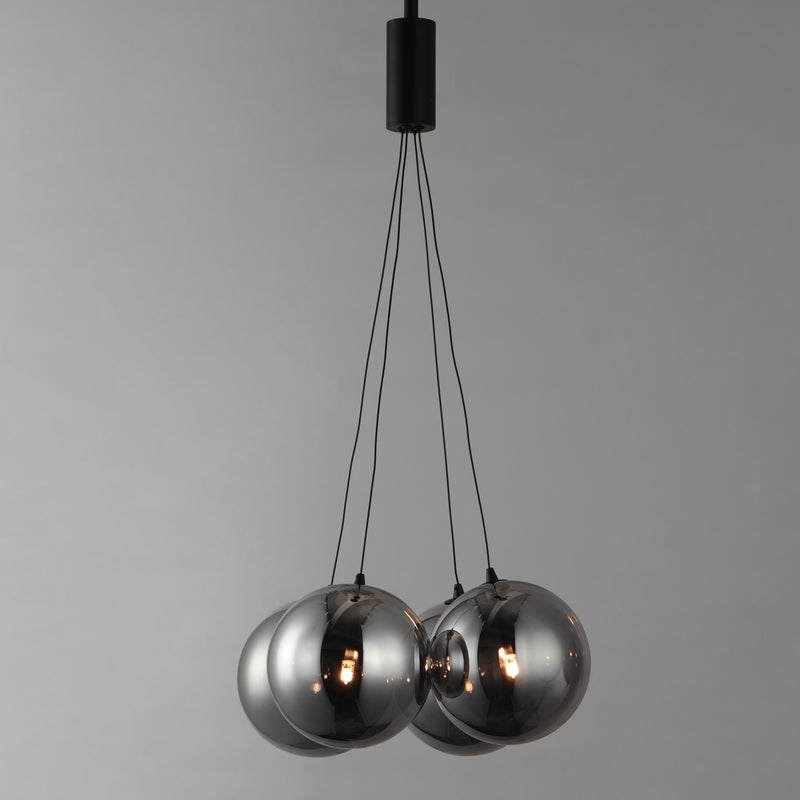 ET2 E25084-142BK Burst 4 Light LED Pendant Smoke | Black
