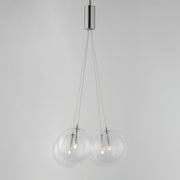 ET2 E25084-18SN Burst 4 Light LED Pendant Clear | Satin Nickel