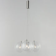 ET2 E25084-18SN Burst 4 Light LED Pendant Clear | Satin Nickel