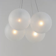 ET2 E25084-54SN Burst 4 Light LED Pendant Frost | Satin Nickel