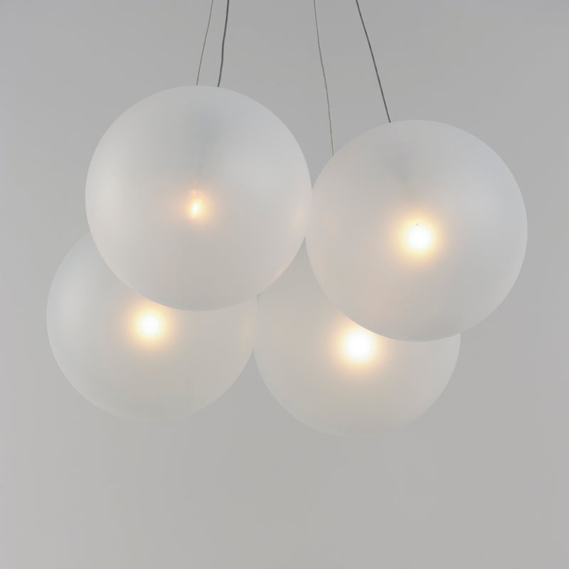 ET2 E25084-54SN Burst 4 Light LED Pendant Frost | Satin Nickel