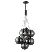 ET2 E25087-142BK Burst 9 Light LED Pendant Smoke | Black