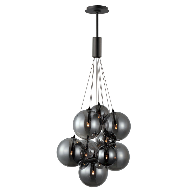 ET2 E25087-142BK Burst 9 Light LED Pendant Smoke | Black