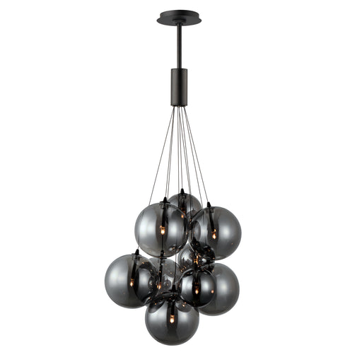 ET2 E25087-142BK Burst 9 Light LED Pendant Smoke | Black