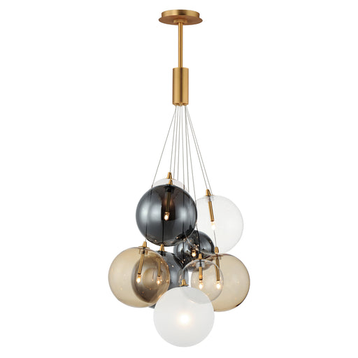 ET2 E25087-148GLD Burst 9 Light LED Pendant Mixed | Gold