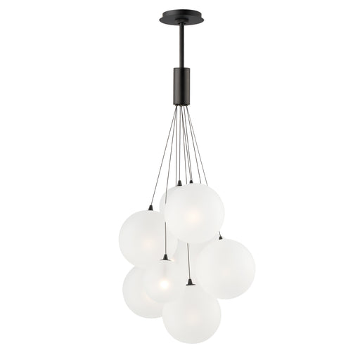 ET2 E25087-54BK Burst 9 Light LED Pendant Frost | Satin Nickel