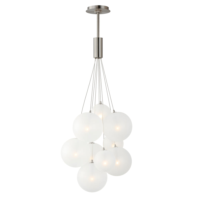 ET2 E25087-54SN Burst 9 Light LED Pendant Frost | Satin Nickel