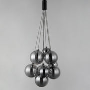 ET2 E25087-142BK Burst 9 Light LED Pendant Smoke | Black