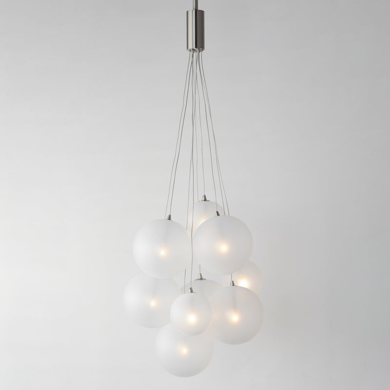 ET2 E25087-54SN Burst 9 Light LED Pendant Frost | Satin Nickel