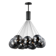 ET2 E25088-142BK Burst 20 Light LED Pendant Smoke | Black