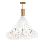 ET2 E25088-18GLD Burst 20 Light LED Pendant Clear | Gold