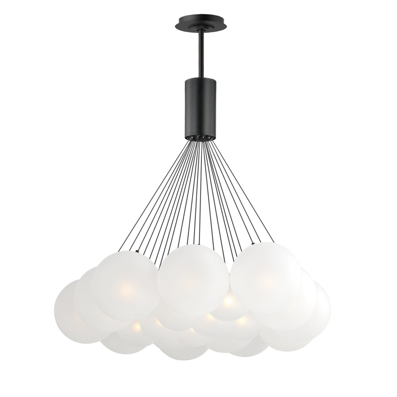ET2 E25088-54BK Burst 20 Light LED Pendant Frost | Gold