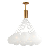 ET2 E25088-54GLD Burst 20 Light LED Pendant Frost | Gold
