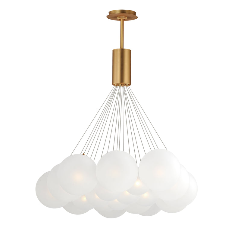 ET2 E25088-54GLD Burst 20 Light LED Pendant Frost | Gold