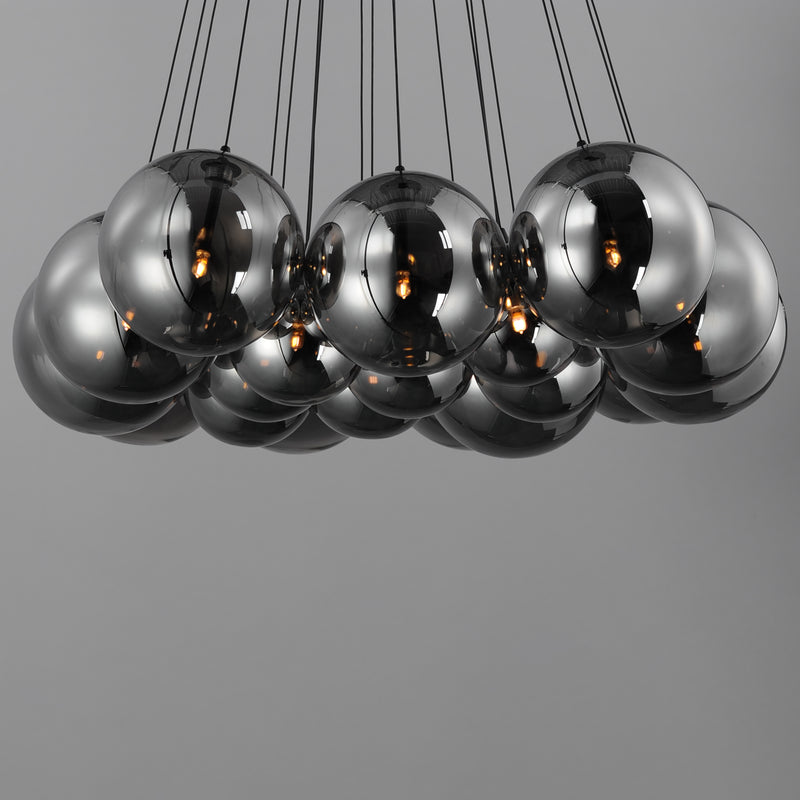 ET2 E25088-142BK Burst 20 Light LED Pendant Smoke | Black