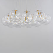 ET2 E25088-18GLD Burst 20 Light LED Pendant Clear | Gold