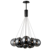 ET2 E25089-142BK Burst 12 Light LED Pendant Smoke | Black