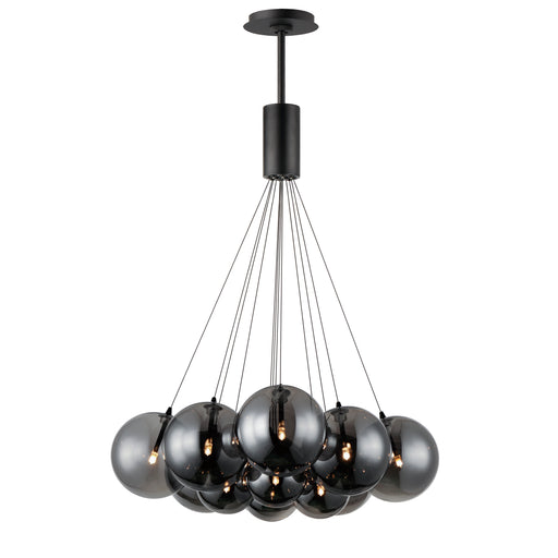 ET2 E25089-142BK Burst 12 Light LED Pendant Smoke | Black