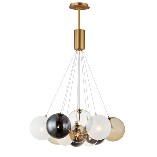 ET2 E25089-148GLD Burst 12 Light LED Pendant Mixed | Gold