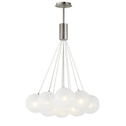 ET2 E25089-54SN Burst 12 Light LED Pendant Frost | Satin Nickel