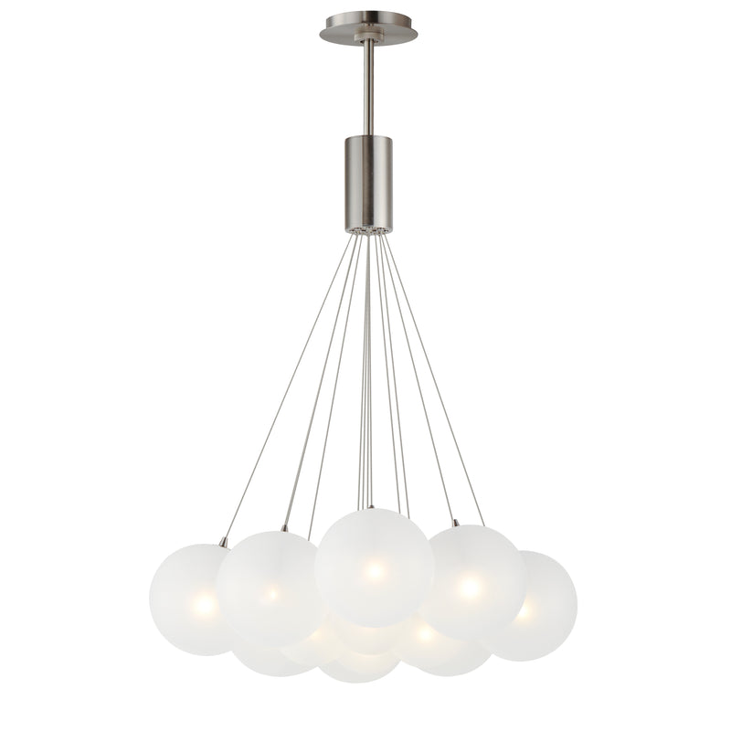 ET2 E25089-54SN Burst 12 Light LED Pendant Frost | Satin Nickel