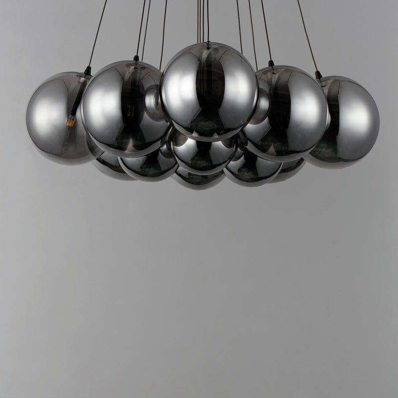 ET2 E25089-142BK Burst 12 Light LED Pendant Smoke | Black