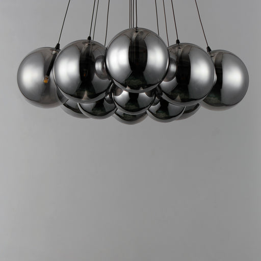 ET2 E25089-142BK Burst 12 Light LED Pendant Smoke | Black