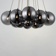ET2 E25089-142BK Burst 12 Light LED Pendant Smoke | Black