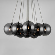 ET2 E25089-142BK Burst 12 Light LED Pendant Smoke | Black