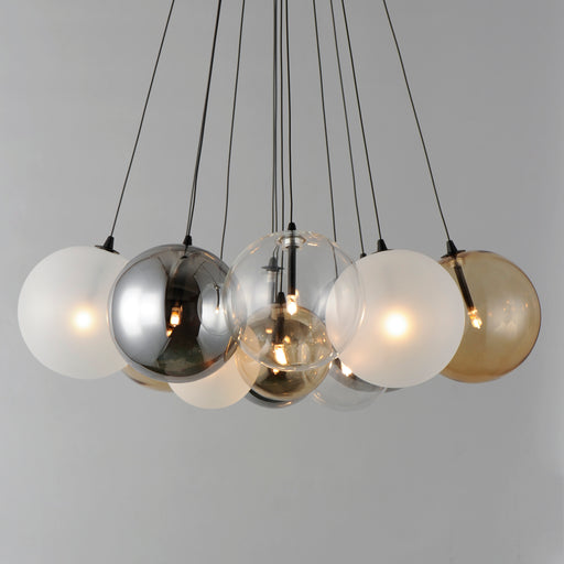 ET2 E25089-148BK Burst 12 Light LED Pendant Mixed | Black